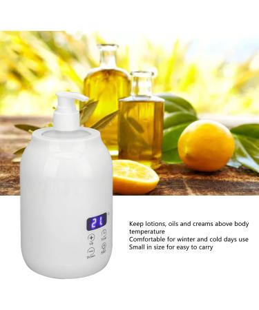 Massage Oil Heater Bottle Warmer for Essential Oils - LED Touch Control Adjustable Temperature Travel-Friendly with EU Connector - Buy Online on GoSupps.com