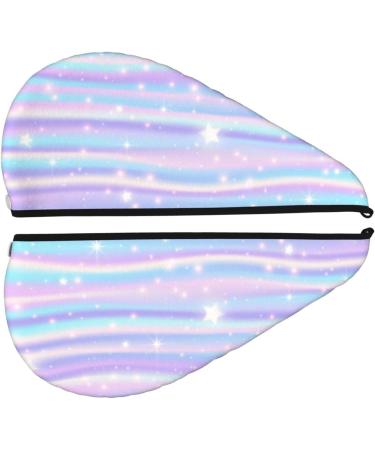 Striped Gradient Microfiber Hair Towel - Soft Super Absorbent & Quick Dry Wrap for Long Curly Thick Hair | Coral Velvet for Women - Buy Online on GoSupps.com