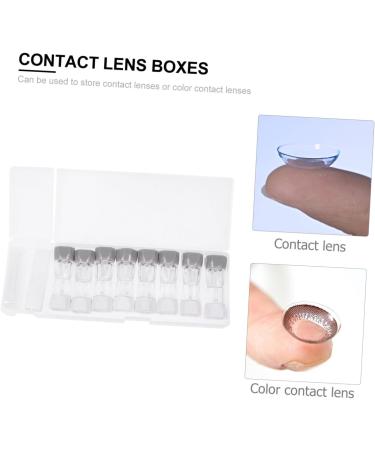 Partykindom 8-Pack Colored Contact Lenses Case - Travel-Friendly Storage & Carrying Bag - Durable ABS Suits - Compact 21x7x2.5cm - Buy Online on GoSupps.com