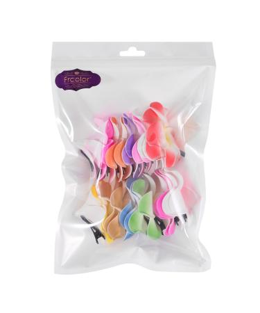Hawaiian Plumeria Hair Clip Set - 24 Foam Hairpins in 12 Colors for Summer Beach Parties & Weddings - Buy Online on GoSupps.com