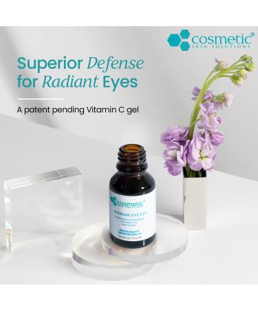Supreme Brightening Eye Serum - 5% Vitamin C Hyaluronic Acid & Asiatic Acid | 15 mL | Enhance Your Radiance - Buy Online on GoSupps.com