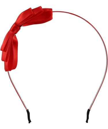 Bow Hairband Soft Elastic Bowknot Headband Hair Accessories For Children Adults Red - Buy Online on GoSupps.com