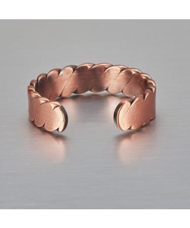 Buy Enercoppex Copper Ring for Arthritis Relief - Magnetic Therapy Jewelry Pure Copper 3500 Gauss - Perfect Healthy Gift - Buy Online on GoSupps.com