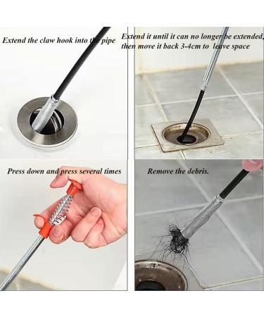 Sewer Cleaning Hook & No Need for Chemicals Bendable Hose Kitchen Drain Cleaning Hook for Litter Pick Snake Drain Clog Remover for Sewer Toilet Kitchen Sink (300cm/118.1in) - Buy Online on GoSupps.com