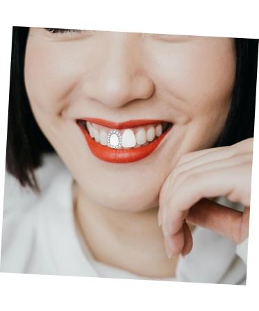 Iwowhero Hip-Hop Grill Teeth Set - Rhinestone Decorative Braces & Vampire Tooth Grids - 18K Copper & Silver - Unique Rapper Mouth Accessories - Buy Online on GoSupps.com