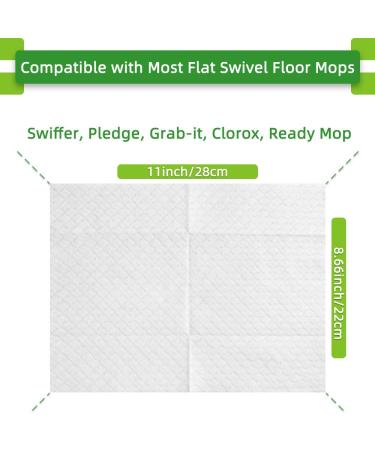 200 Count X Home Dry Sweeping Pad Refills - 11 x 8.6 inch Flat Mop Cloths for Hardwood Floors - Static Duster Disposable Refill Kit - Buy Online on GoSupps.com