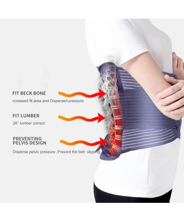 Adjustable Lumbar Back Support - Air Mesh Waist Wrap for Herniated Disc Sciatica & Scoliosis Relief - International Shipping - Buy Online on GoSupps.com