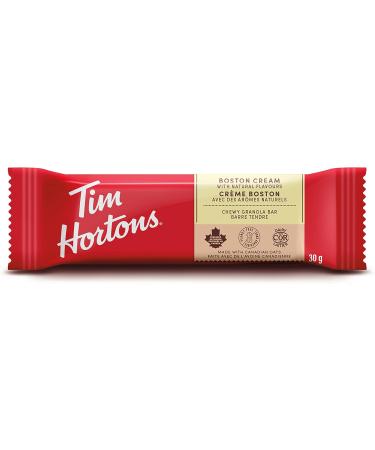 Tim Horton's Instant Cappuccino French Vanilla 16 Ounce & Boston Cream Granola Bars Peanut Free 5 Count - Buy Online on GoSupps.com