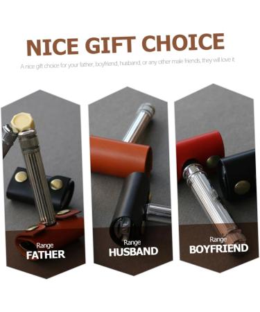 Beavorty 6-Pack Leather Razor Case - Stylish Storage for Safety Covers & Old-Fashioned Razors | International Shipping Available - Buy Online on GoSupps.com