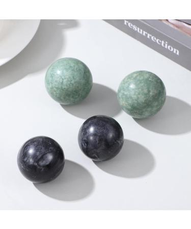 Magiclulu 4-Piece Marble Baoding Massage Balls - Solid Chinese Health Practice for Muscle Exercise & Relaxation - Buy Online on GoSupps.com