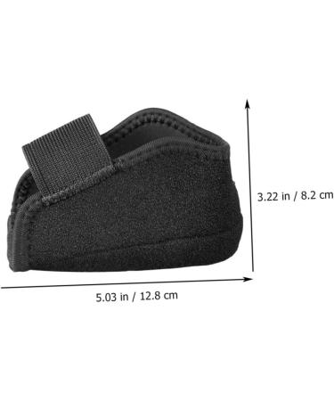 FOMIYES Non-Slip Heel Covers - Protective Heel Sleeves & Cushions for Feet - Comfort & Support - Black 12.8x8.2cm - International Shipping Available - Buy Online on GoSupps.com