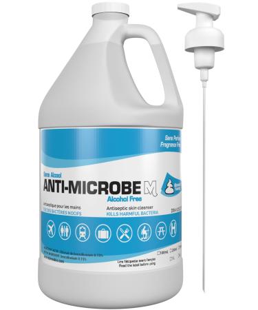 Anti-Microbe M Hand Sanitizer Foam Kills 99% of Bacteria & Germs Alcohol-Free Hypoallergenic & Fragrance-Free Safe for Kids Includes Single Foam Pump 3.78L