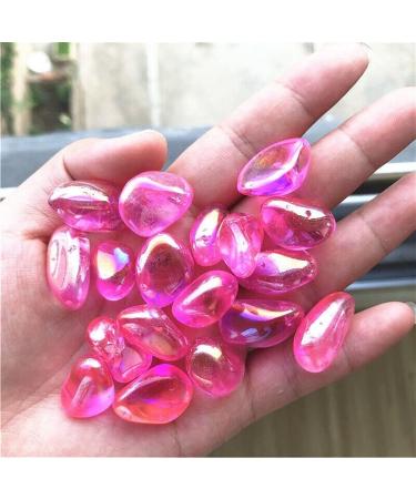 50g Pink Aura Quartz Crystal Tumbled Stones Titanium Coated Crystal Stone Decoration Quartz Crystals 10-20mm Stone Crystal Reiki - Buy Online on GoSupps.com