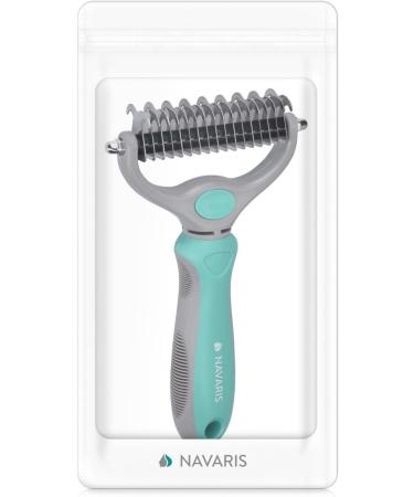Navaris Pet Fur Dematting Comb - Undercoat Remover and Deshedding Tool for Dogs and Cats - Suitable for Small to Large Pets - Long or Short Hair - Style 2 - Buy Online on GoSupps.com