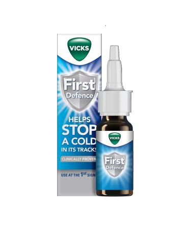 Vicks Nasal Spray For Blocked Nose First Defence Relief Of Cough Cold And Flu Like Symptoms Nose Spray Helps To Inactivate & Remove Cold Viruses Blocked Nose Relief Cold Virus Blocker 15 ml