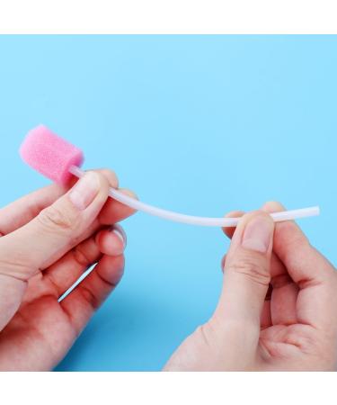 Buy Healifty 100 Pack Disposable Cotton Swabs for Oral Hygiene - Foam Mouth Care Sticks in Pink | International Shipping Available - Buy Online on GoSupps.com