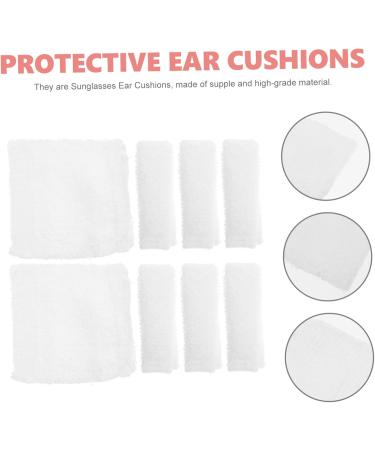 Buy Lurrose 32-Piece Cotton Mask Glasses Ear Pads - Comfortable Hearing Protection for Adults - White Large Pack - Buy Online on GoSupps.com