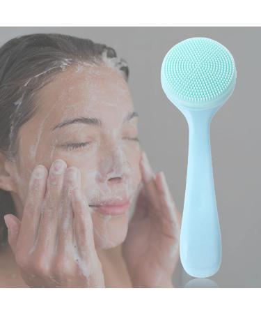 Skin-friendly Facial Cleansing Brush Gentle Exfoliating Blackhead Removing Handheld Facial Cleansing Brush Skin Cleaning Tools for Girl - Pink Blue pink - Buy Online on GoSupps.com