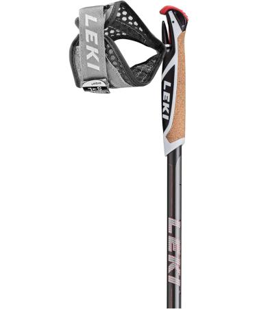 LEKI Goods Dark Anthracite-Neon Red 90-130cm Single - Premium Ski Poles for Performance & Durability - Buy Online on GoSupps.com