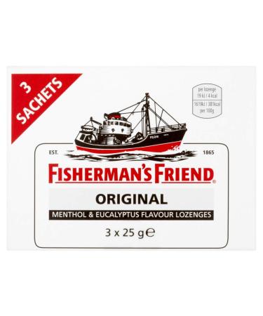 Fisherman's Friend Original Menthol & Eucalyptus 3 x 25g