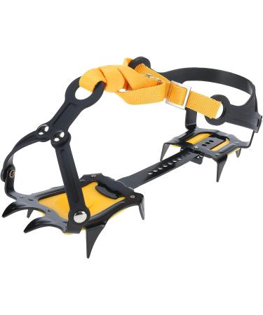 Amarine Made Anti-Slip Ice Crampons for Men Women - 10 Teeth Stainless Steel Snow Grips for Hiking & Climbing - Buy Online on GoSupps.com
