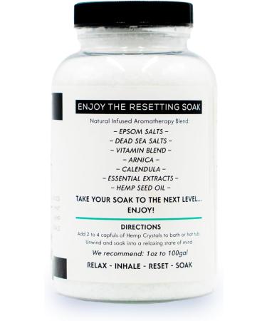 Spazazz Full Body Hemp Soak 1000mg - Aromatherapy Bath Salts for Spa & Hot Tub - 538g/19oz - Buy Online on GoSupps.com