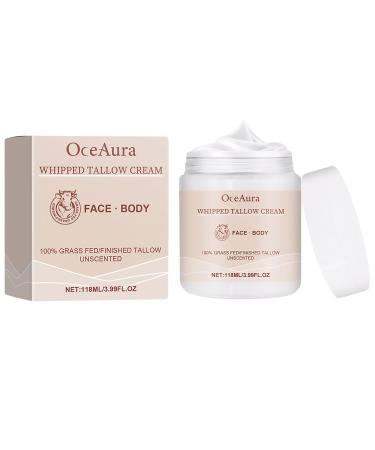 Beef Tallow Cream for Face and Body Skin Care,Tallow and Honey Balm Lotion Natural Tallow Moisturizing Cream,Beef Tallow Skin Care for Sensitive Skin (118 ml)