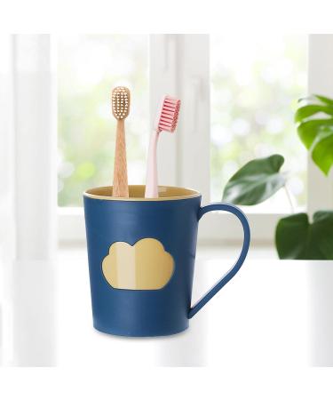 Perfk 5x Slipproof Toothbrush Cup - Large Capacity Bathroom Mug with Cloud Pattern for Makeup Brushes - Ideal for International Shipping - Buy Online on GoSupps.com