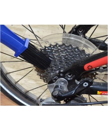 QIWYGPYQ Chain Cleaning Brush Set - 4 Pcs Motorcycle Bike Cleaner Tools (Blue + Red) | Gear & Chain Maintenance - Buy Online on GoSupps.com
