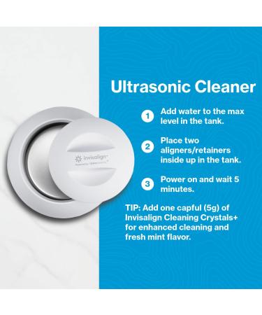 Invisalign Ultrasonic Cleaner | Powered by Zima Dental | Aligner and Retainer Cleaner | Arctic White - Buy Online on GoSupps.com