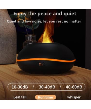 Wavata Flames Aroma Diffuser - 7-Color Essential Oil Humidifier for Kids Home Office & Yoga with Automatic Shut-Off (Black) - Buy Online on GoSupps.com
