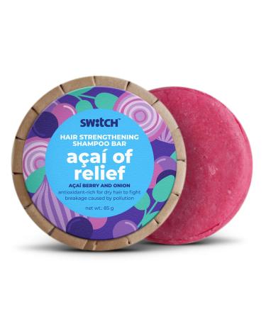 The Switch Fix - Hair Fall Control Shampoo Bar for Dry Fragile Hair | Acai Of Relief - 85g