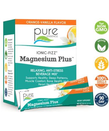 Pure Essence Labs Ionic-Fizz Magnesium Plus Stick - Orange Vanilla 15ct - Buy Online on GoSupps.com