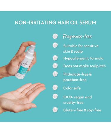 Weightless Vegan Hair Serum for Curly, Frizzy, and Dry Hair - Anti-Frizz Control with No Nothing Hair Oil - Paraben and Sulfate-Free - Buy Online on GoSupps.com