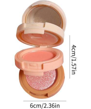 er Palette 3-Colored Powder | Multi-Layer Facial Pressed Powder Cheek Matte Mineral Blendable Long-Lasting All-Day Fanelod 1# Moonlight Mermaid - Buy Online on GoSupps.com