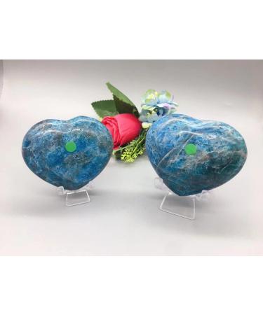 1pc Natural Blue Apatite polyline Stone Crystal Heart Decoration Spiritual Room Decora Crystals ningxiao - Buy Online on GoSupps.com
