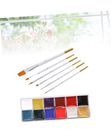  Beavorty Beavorty Face Painting Kit 12 Grids of Brushes for Non-Body Oil Painting for Halloween Celebrations - Buy Online on GoSupps.com