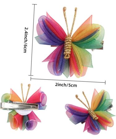 Beaupretty 7 Pairs Mesh Butterfly Hair Accessories Girls Kids Hair Clips Hair Clips Small Colorful Hair Barrette Creative Hair Clip Wedding Hair Clips Metal Miss Button Flannel - Buy Online on GoSupps.com