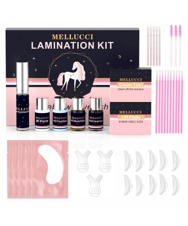 MELLUCCI DIY Brow Lamination Kit and Lash Lift Kit 2 in 1 Professional Results Fuller Eyebrows Lifting & Curling for Eyelashes Lasting 6-8 Weeks Lash Perm Kit for Salon Use Also brow&lash lift kit