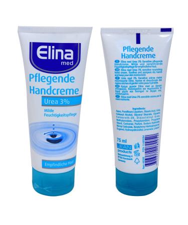 Elina Urea 3% Hand Cream 150ml - Soothing Moisturizer for Sensitive Skin | Buy Internationally - Buy Online on GoSupps.com