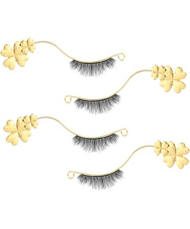 Amosfun 4pcs Eyelash Try-on Strip Gold Mascara False Eyelashes Applicator Tool Eyelash Holder Photo Frame 3d - Buy Online on GoSupps.com