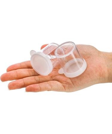 Set of 100 Mini Plastic Paint Cups with Lids - 0.85 Oz Clear Paint Storage Jars for Kids Art Crafts - Buy Online on GoSupps.com