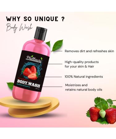 Buy Strawberry Body Wash 200 ml - Hydrating & Nourishing | International Shipping Available - Buy Online on GoSupps.com