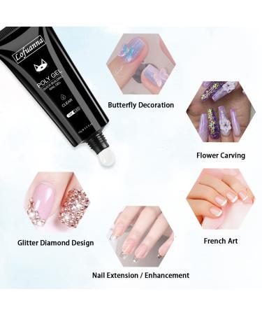 Lofuanna Poly Gel Nail Kit 4PCS | 15ml Poly Gel Builder Kit for Quick Nail Extension | Starter & Professional Nail Technician Set (4 Colors) - Buy Online on GoSupps.com