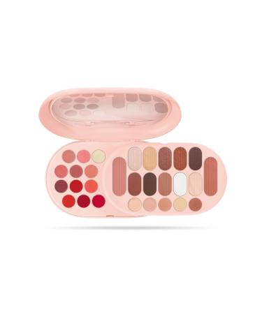 MICYS COMPANY SPA Pupa Make My Day Plus Blush lipstick gloss eye shadow concealer and highlighter 29 pieces for face eyes and lips perfect for home or travel 3 color variants 002 Light Pink