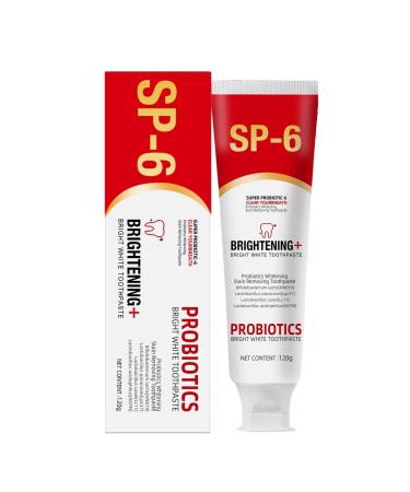 Deep Cleaning Toothpaste 2*120g Probiotic Tooth Paste Brighter Teeth Toothpaste Natural Odor Removal Toothpaste for Travel Camping