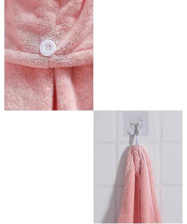 Super Absorbent Microfiber Towel for Women - Fast Drying Hair Turban for Curly Long & Thick Hair (Light Pink) - 25.4 x 66 cm - Buy Online on GoSupps.com
