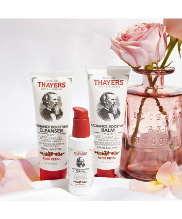 THAYERS Rose Petal Radiance Boosting Moisturizer - 4 oz Balm with Hyaluronic Acid & Vitamin E - Buy Online on GoSupps.com