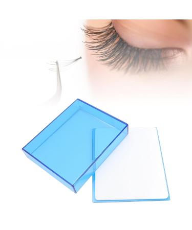 Eyelash Grafting Pallet - Thickened Acrylic False Eyelash Storage Box | Waterproof & Dustproof Lash Extension Organizer | Transparent Blue - Buy Online on GoSupps.com