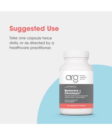 Metabolic Maintenance Berberine + Chromium - Berberine Chromium Supplement for Women and Men Natural Health Complex for Metabolic Function 500mg per Capsule - 60 Capsules - Buy Online on GoSupps.com